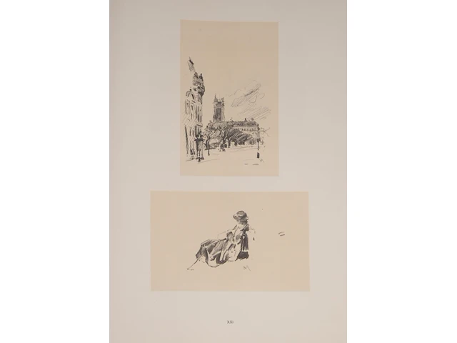 An art folder containing 38 graphic works after ljubomir ljuba ivanovic (1882-1945), 1952 - afbeelding 4 van  17