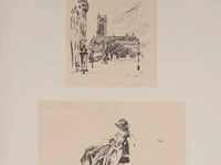 An art folder containing 38 graphic works after ljubomir ljuba ivanovic (1882-1945), 1952 - afbeelding 4 van  17
