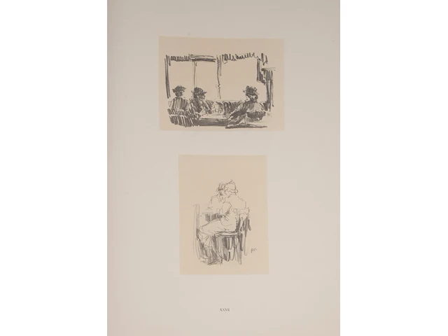 An art folder containing 38 graphic works after ljubomir ljuba ivanovic (1882-1945), 1952 - afbeelding 7 van  17
