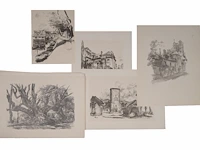 An art folder containing 38 graphic works after ljubomir ljuba ivanovic (1882-1945), 1952 - afbeelding 12 van  17