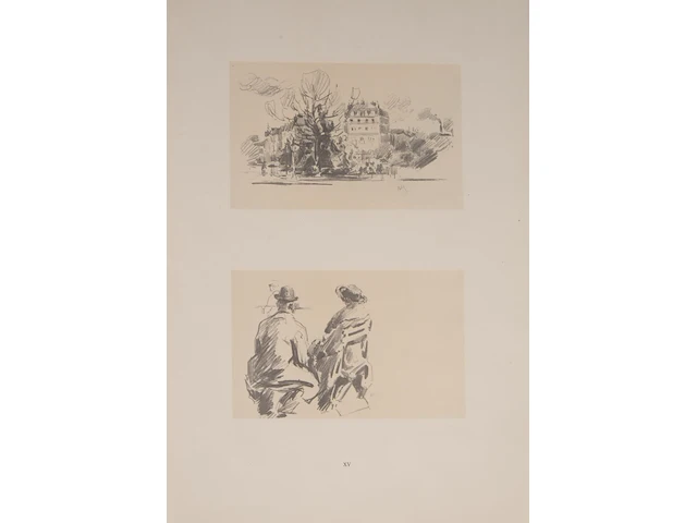 An art folder containing 38 graphic works after ljubomir ljuba ivanovic (1882-1945), 1952 - afbeelding 17 van  17