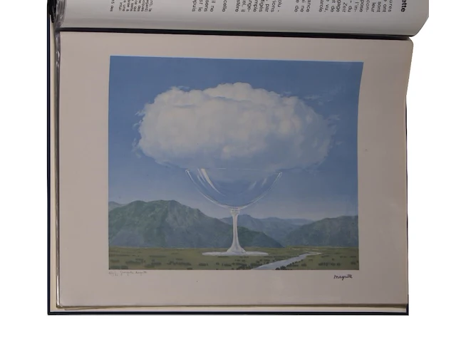 An art folder 'la philosophie et la peinture' containing 7 lithographs by rené magritte (1898-1967), edition by marcel paquet (1979-80), h.c., n° 22/40 folio size: 73.5 x 52.5 cm. (28.94 x 20.67 in.) - afbeelding 2 van  19