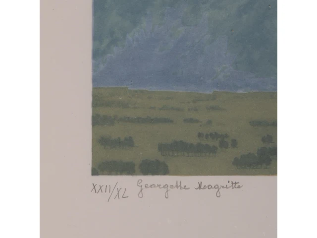 An art folder 'la philosophie et la peinture' containing 7 lithographs by rené magritte (1898-1967), edition by marcel paquet (1979-80), h.c., n° 22/40 folio size: 73.5 x 52.5 cm. (28.94 x 20.67 in.) - afbeelding 3 van  19