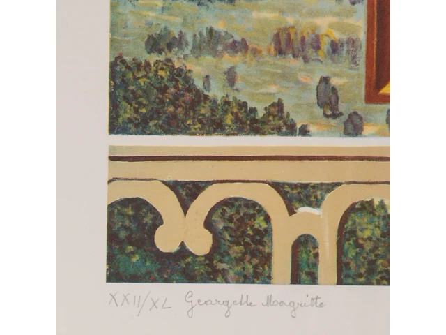 An art folder 'la philosophie et la peinture' containing 7 lithographs by rené magritte (1898-1967), edition by marcel paquet (1979-80), h.c., n° 22/40 folio size: 73.5 x 52.5 cm. (28.94 x 20.67 in.) - afbeelding 7 van  19