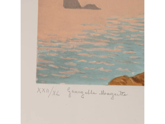 An art folder 'la philosophie et la peinture' containing 7 lithographs by rené magritte (1898-1967), edition by marcel paquet (1979-80), h.c., n° 22/40 folio size: 73.5 x 52.5 cm. (28.94 x 20.67 in.) - afbeelding 9 van  19