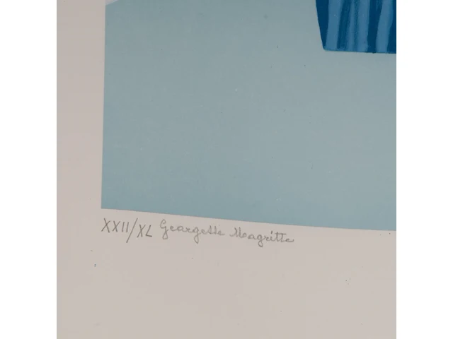 An art folder 'la philosophie et la peinture' containing 7 lithographs by rené magritte (1898-1967), edition by marcel paquet (1979-80), h.c., n° 22/40 folio size: 73.5 x 52.5 cm. (28.94 x 20.67 in.) - afbeelding 11 van  19