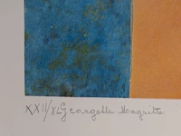 An art folder 'la philosophie et la peinture' containing 7 lithographs by rené magritte (1898-1967), edition by marcel paquet (1979-80), h.c., n° 22/40 folio size: 73.5 x 52.5 cm. (28.94 x 20.67 in.) - afbeelding 19 van  19