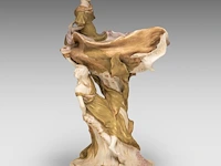 An art nouveau royal dux figural centrepiece 52 x 38 cm. (20.46 x 14.96 in.) - afbeelding 4 van  11