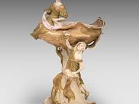 An art nouveau royal dux figural centrepiece 52 x 38 cm. (20.46 x 14.96 in.) - afbeelding 8 van  11