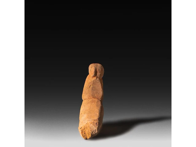 An egyptian phallic limestone figure, new kingdom 7.5 x 11 cm. (2.95 x 4.33 in.) - afbeelding 4 van  5