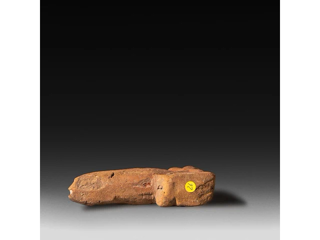 An egyptian phallic limestone figure, new kingdom 7.5 x 11 cm. (2.95 x 4.33 in.) - afbeelding 5 van  5