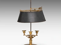 An empire gilt bronze bouillotte lamp, ca. 1810 58 cm. (22.82 in.)