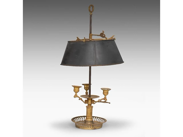 An empire gilt bronze bouillotte lamp, ca. 1810 58 cm. (22.82 in.) - afbeelding 2 van  5