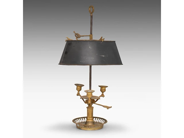 An empire gilt bronze bouillotte lamp, ca. 1810 58 cm. (22.82 in.) - afbeelding 3 van  5