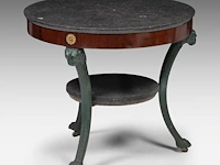 An empire gilt bronze mounted mahogany gueridon, ca. 1815 70 x 78 cm. (27.55 x 30.71 in.) - afbeelding 4 van  8