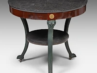 An empire gilt bronze mounted mahogany gueridon, ca. 1815 70 x 78 cm. (27.55 x 30.71 in.) - afbeelding 5 van  8