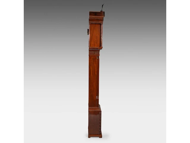 An english georgian mahogany longcase clock by william parkinson (1739-1799), lancaster, late 18thc, h 242 cm - afbeelding 4 van  7