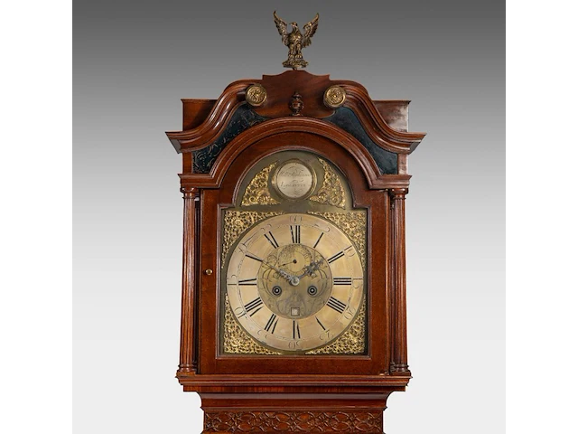 An english georgian mahogany longcase clock by william parkinson (1739-1799), lancaster, late 18thc, h 242 cm - afbeelding 5 van  7