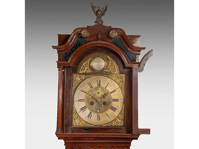 An english georgian mahogany longcase clock by william parkinson (1739-1799), lancaster, late 18thc, h 242 cm - afbeelding 6 van  7