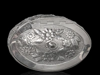 An english silver tea caddy, hallmark london, maker's mark william vincent, weight: 380 g - afbeelding 5 van  6