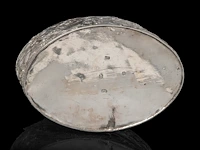 An english silver tea caddy, hallmark london, maker's mark william vincent, weight: 380 g - afbeelding 6 van  6