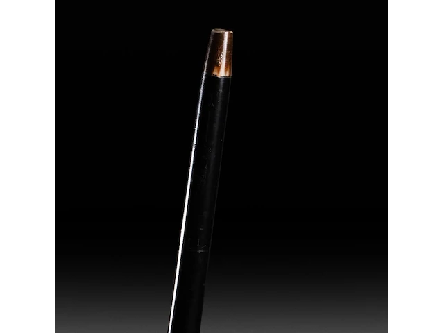 An erotic walking stick with an ivory handle depicting a phallic demon, english, 19thc, total h 92 cm - ivory h 9 cm - ivory w 2,8 cm - total weight 238g (+) - afbeelding 4 van  5