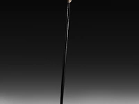 An erotic walking stick with an ivory handle depicting a phallic demon, english, 19thc, total h 92 cm - ivory h 9 cm - ivory w 2,8 cm - total weight 238g (+) - afbeelding 5 van  5
