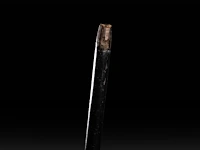 An erotic walking stick with an ivory handle depicting a woman's behind, english, ca. 1900, total h 94 cm - ivory ø 4,5 cm - total weight 298g (+) - afbeelding 4 van  5