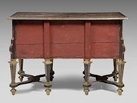 An exceptional and very rare louis xiv boulle marquetry bureau mazarin 84 x 124 x 74 cm. (33.07 x 48.82 x 29.12 in.) - afbeelding 4 van  7