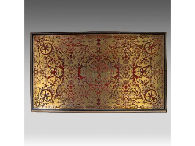 An exceptional and very rare louis xiv boulle marquetry bureau mazarin 84 x 124 x 74 cm. (33.07 x 48.82 x 29.12 in.) - afbeelding 6 van  7