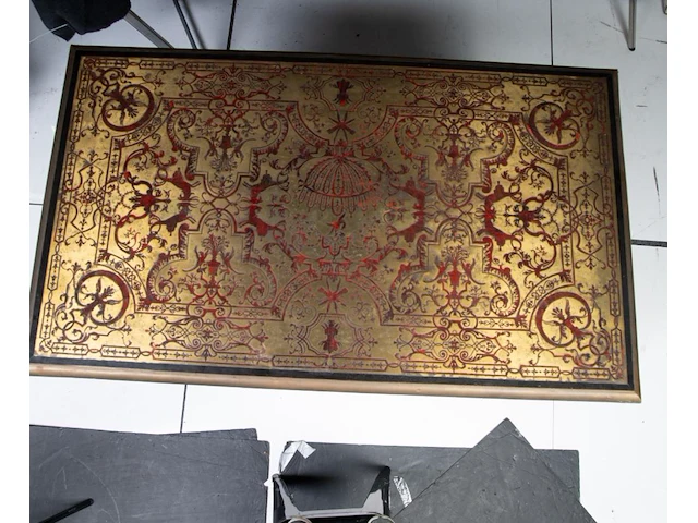 An exceptional and very rare louis xiv boulle marquetry bureau mazarin 84 x 124 x 74 cm. (33.07 x 48.82 x 29.12 in.) - afbeelding 7 van  7