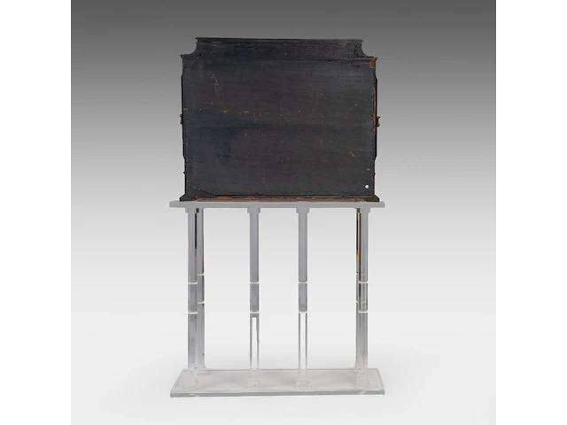 An exceptional antwerp baroque ebony and ebonised cabinet inset with painted copper panels with old testamentic scenes, ca. 1650 77 x 87 x 40 cm. (30.30 x 34 1/4 x 15 3/4 in.), with the plexi stand: 155 cm. (61.02 in.) - afbeelding 23 van  27