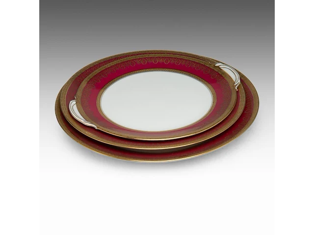 An extensive limoges porcelain service (100 pieces) - afbeelding 3 van  15
