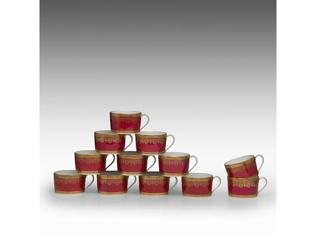 An extensive limoges porcelain service (100 pieces) - afbeelding 10 van  15