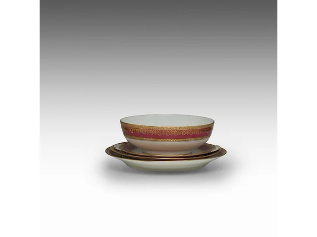An extensive limoges porcelain service (100 pieces) - afbeelding 12 van  15