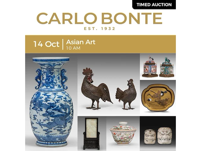An imposing chinese blue and white 'dragon' vase, paired with dragon handles, h 80 cm - afbeelding 7 van  7