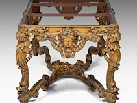 An imposing louis xiv style carved giltwood 'table de milieu' with a veined marble top, late 19thc 75 x 160 x 90 cm. (29.53 x 62.99 x 35.42 in.) - afbeelding 10 van  11
