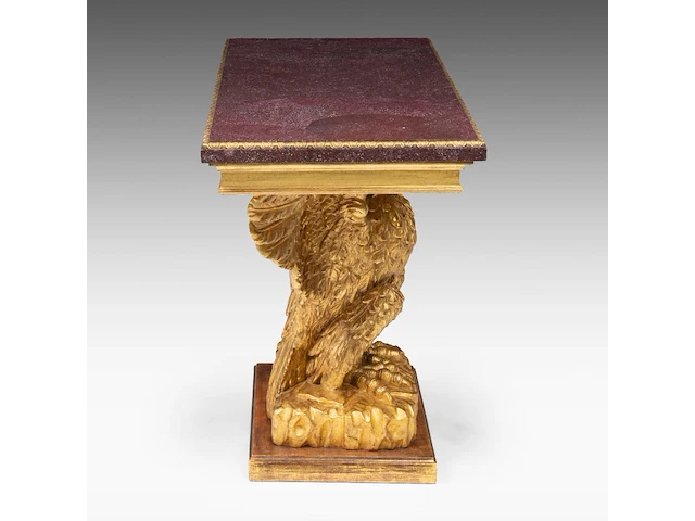 An impressive georgian carved giltwood eagle console table, in the manner of william kent 86 x 113 x 53 cm. (33.85 x 44.49 x 20.87 in.) - afbeelding 2 van  10