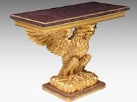 An impressive georgian carved giltwood eagle console table, in the manner of william kent 86 x 113 x 53 cm. (33.85 x 44.49 x 20.87 in.) - afbeelding 3 van  10