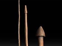 An interesting collection of ethiopian tribal items - afbeelding 2 van  4