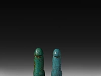 An interesting collection of semi-precious stone and bone phalluses from south east asia, l 22 cm (largest) - afbeelding 5 van  9