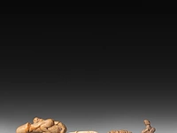 An interesting collection of semi-precious stone and bone phalluses from south east asia, l 22 cm (largest) - afbeelding 9 van  9