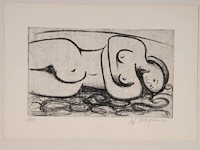 An interesting collection of sketches (6) and etchings (5) by jef innegraeve (1936) - afbeelding 5 van  14