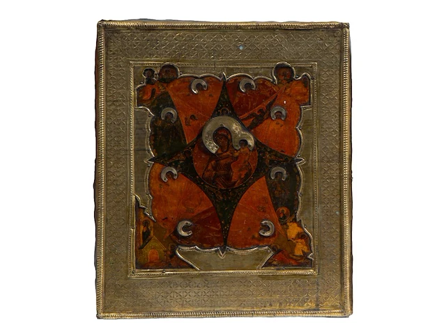 An interesting collection of three 19thc russian orthodox icons - afbeelding 3 van  5