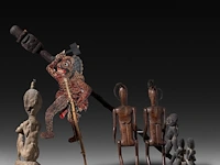 An interesting collection of traditional indonesian folk fertility items - afbeelding 2 van  9