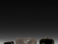An interesting collection of vienna bronzes with erotic scenes, ca. 1900, h 11 cm (tallest) - afbeelding 4 van  4