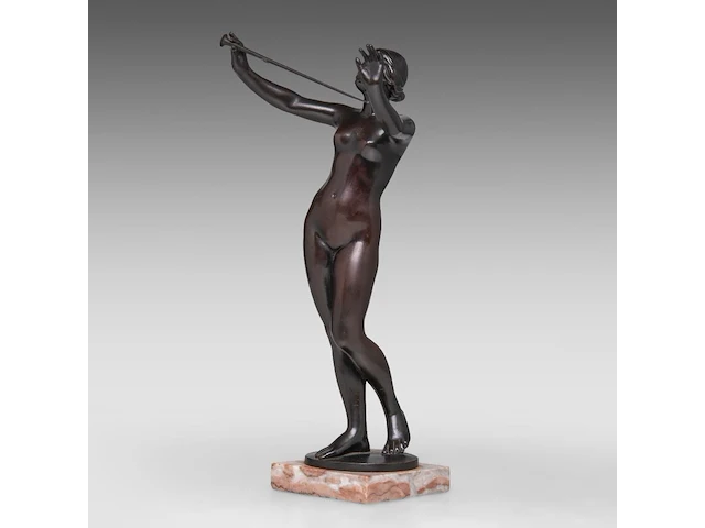 An interesting lot of three various sculptures, 19thc - afbeelding 8 van  14