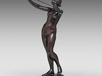 An interesting lot of three various sculptures, 19thc - afbeelding 8 van  14