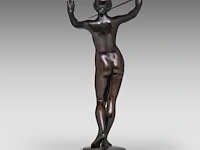 An interesting lot of three various sculptures, 19thc - afbeelding 10 van  14