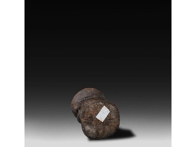 An interesting wooden hermaphrodite fertility doll, dogon, mali, h 11 cm - afbeelding 4 van  5
